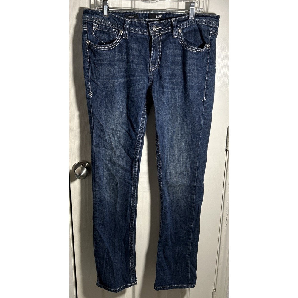 A.N.A Jeans Womens Bootcut‎ Size 32 14 Retro Western Boho Chic Casual Y2K Bling